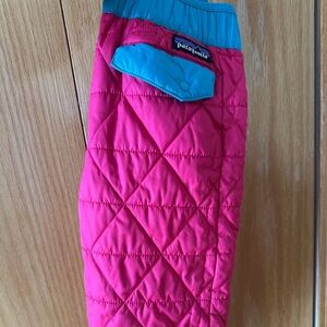 Patagonia Hot Pink Reversible Quilted Pants